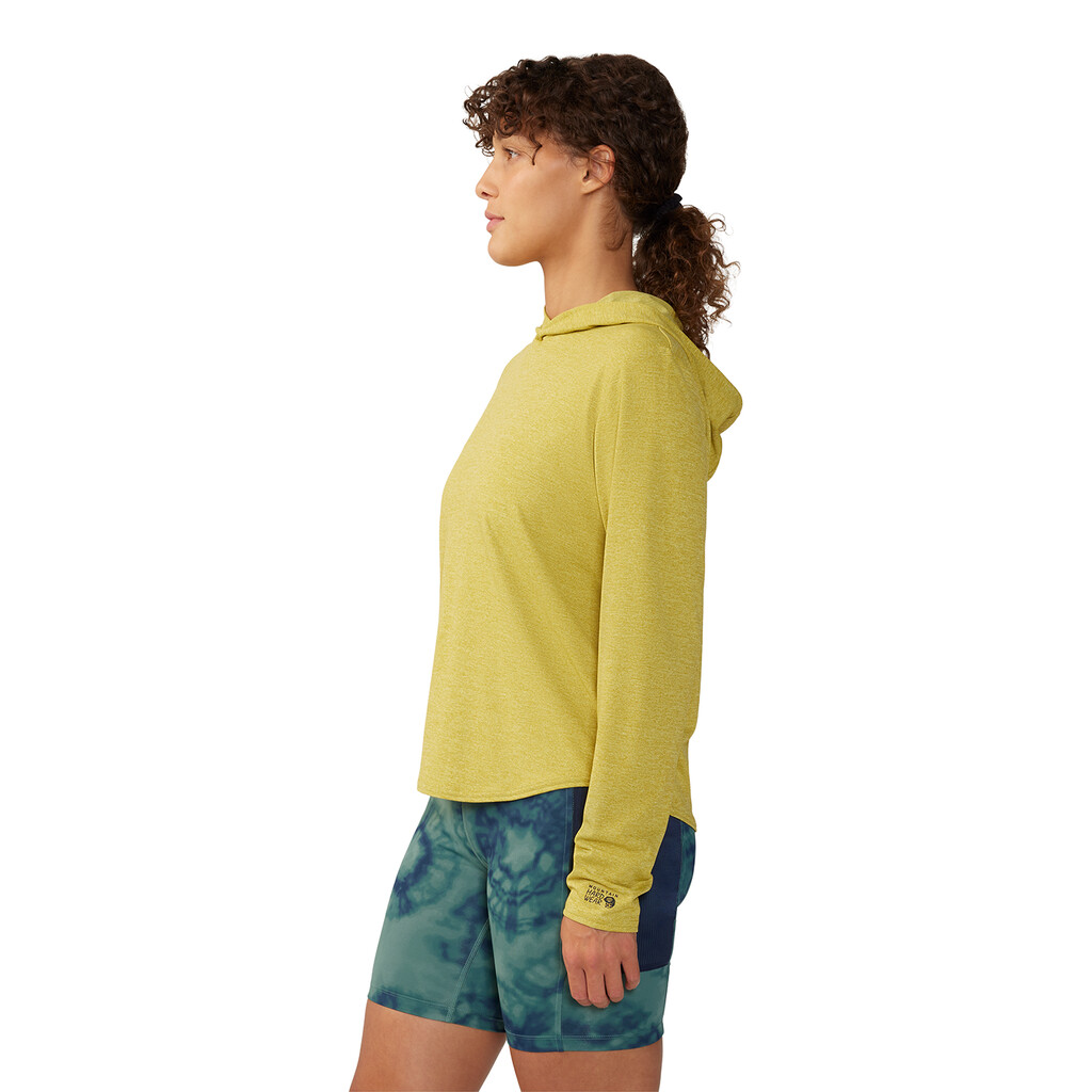 Mountain Hardwear - W Sunblocker Long Sleeve Hoody - bright olive heather 351