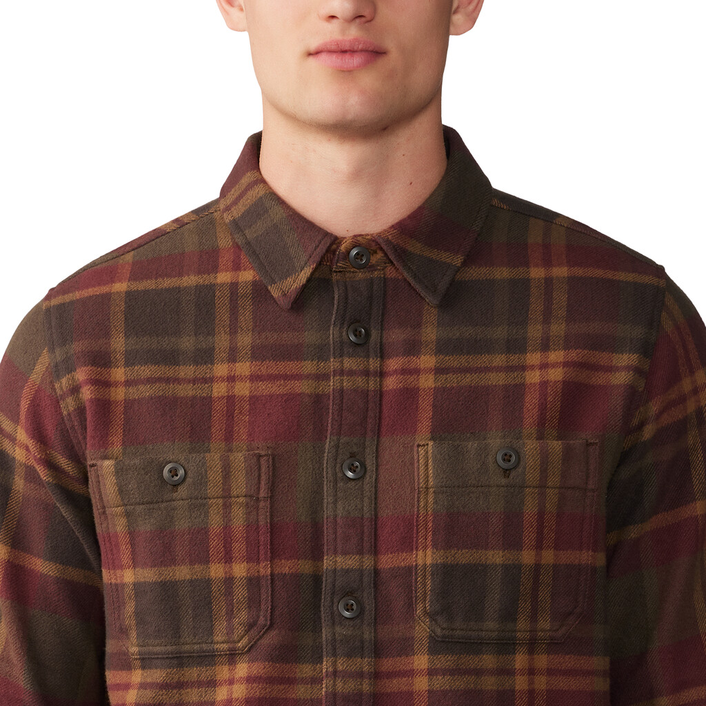 Mountain Hardwear - M Plusher™ Long Sleeve Shirt - washed raisin amsterdam plaid 628