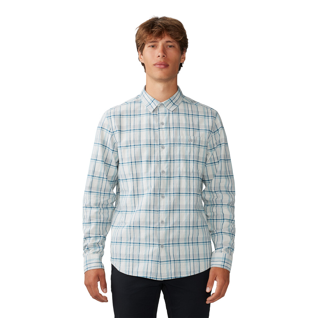 Mountain Hardwear - M Big Cottonwood LS Shirt - glacial trailhead plaid 093