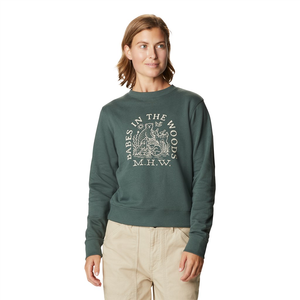 Mountain Hardwear - W Babes in the Woods Crew Sweatshirt - black spruce 352