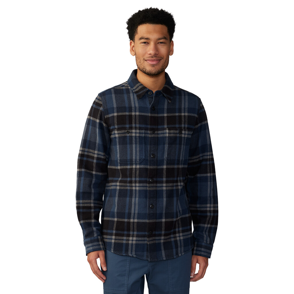 Mountain Hardwear - M Plusher™ Long Sleeve Shirt - hardwear navy amsterdam plaid 447