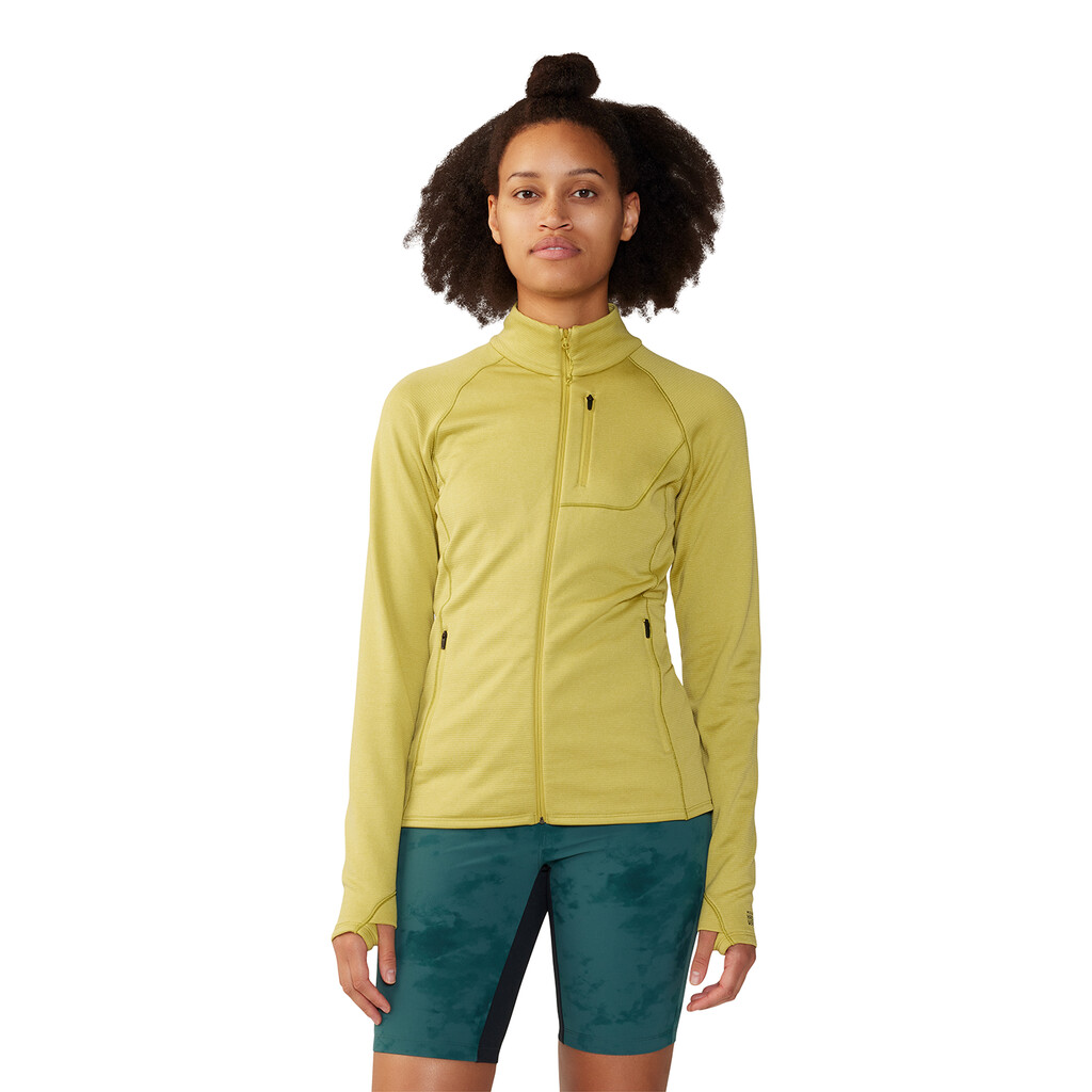 Mountain Hardwear - W Glacial Trail™ Full Zip - bright olive 351