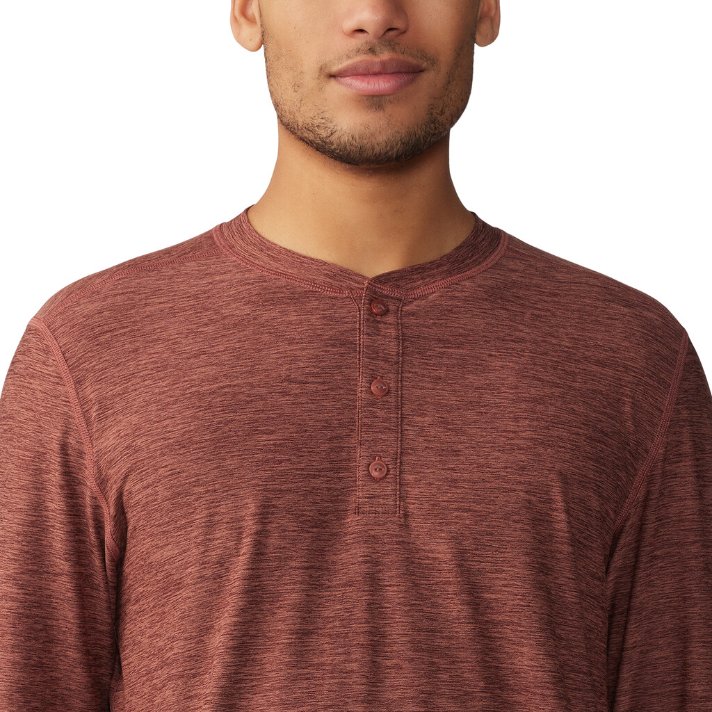 Mountain Hardwear -  M Chill Action LS Crew - clay earth heather 643