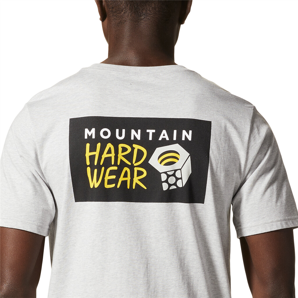 Mountain Hardwear - M MHW Logo in a Box Short Sleeve - hardwear grey heather 057
