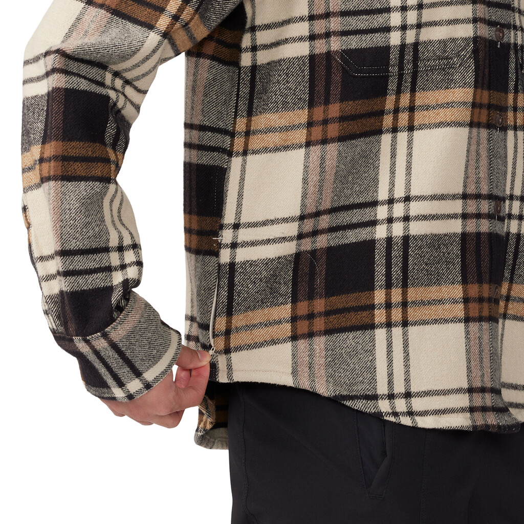 Mountain Hardwear - W Plusher Long Sleeve Shirt - oyster shell plaid print 289