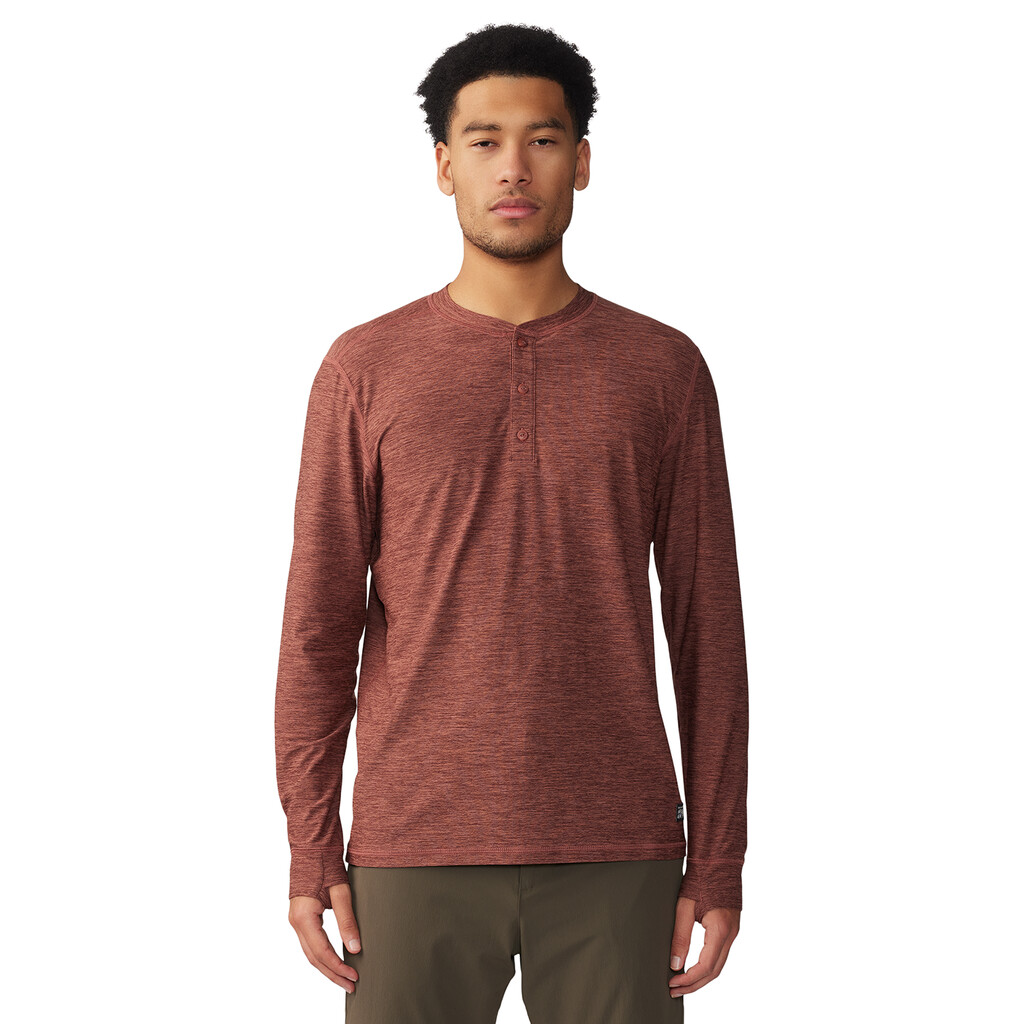 Mountain Hardwear -  M Chill Action LS Crew - clay earth heather 643