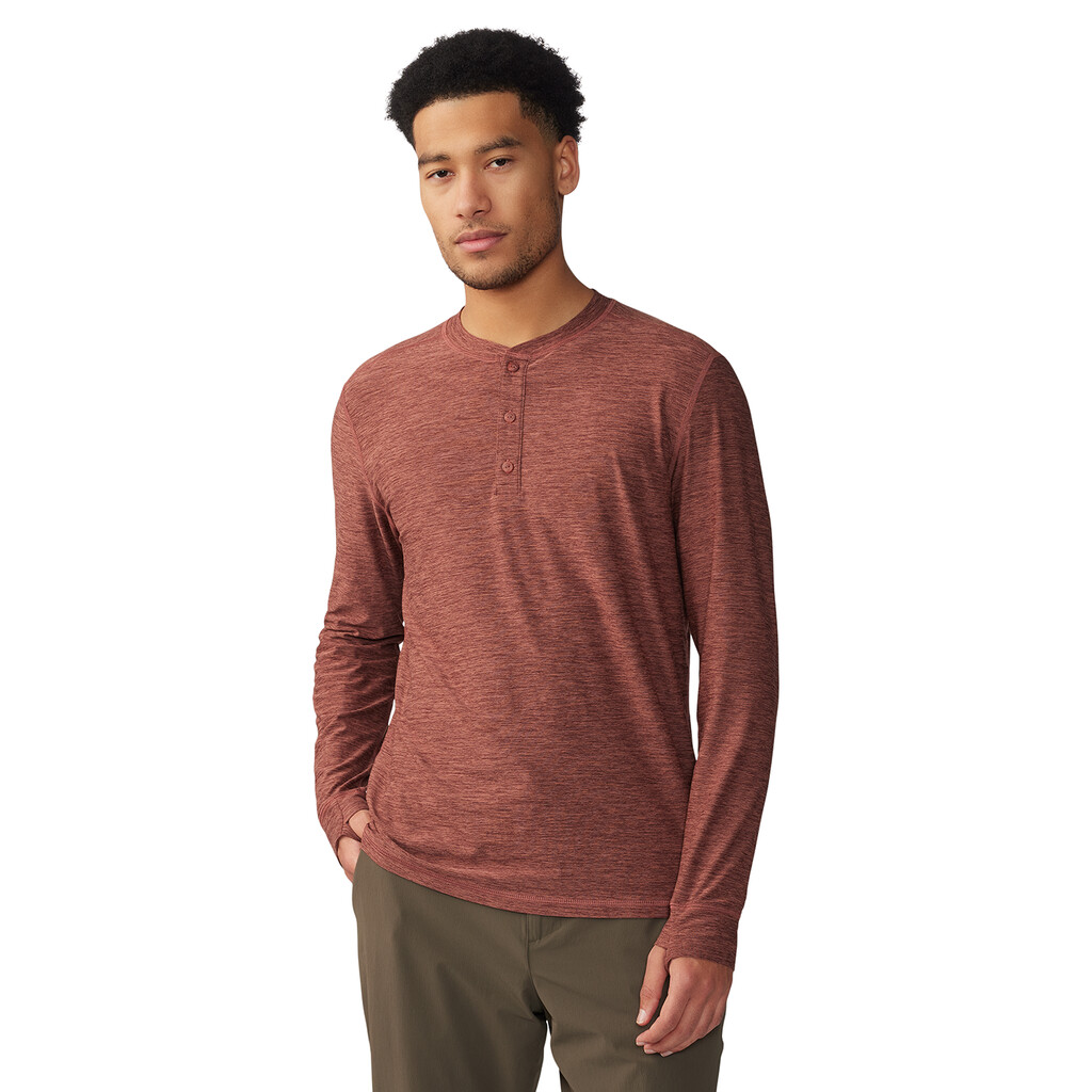 Mountain Hardwear - Chill Action LS Crew - clay earth heather 643
