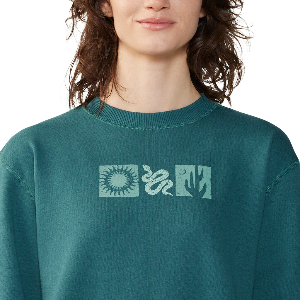 Mountain Hardwear - W Desert Check™ Pullover Crew - aqua green 318