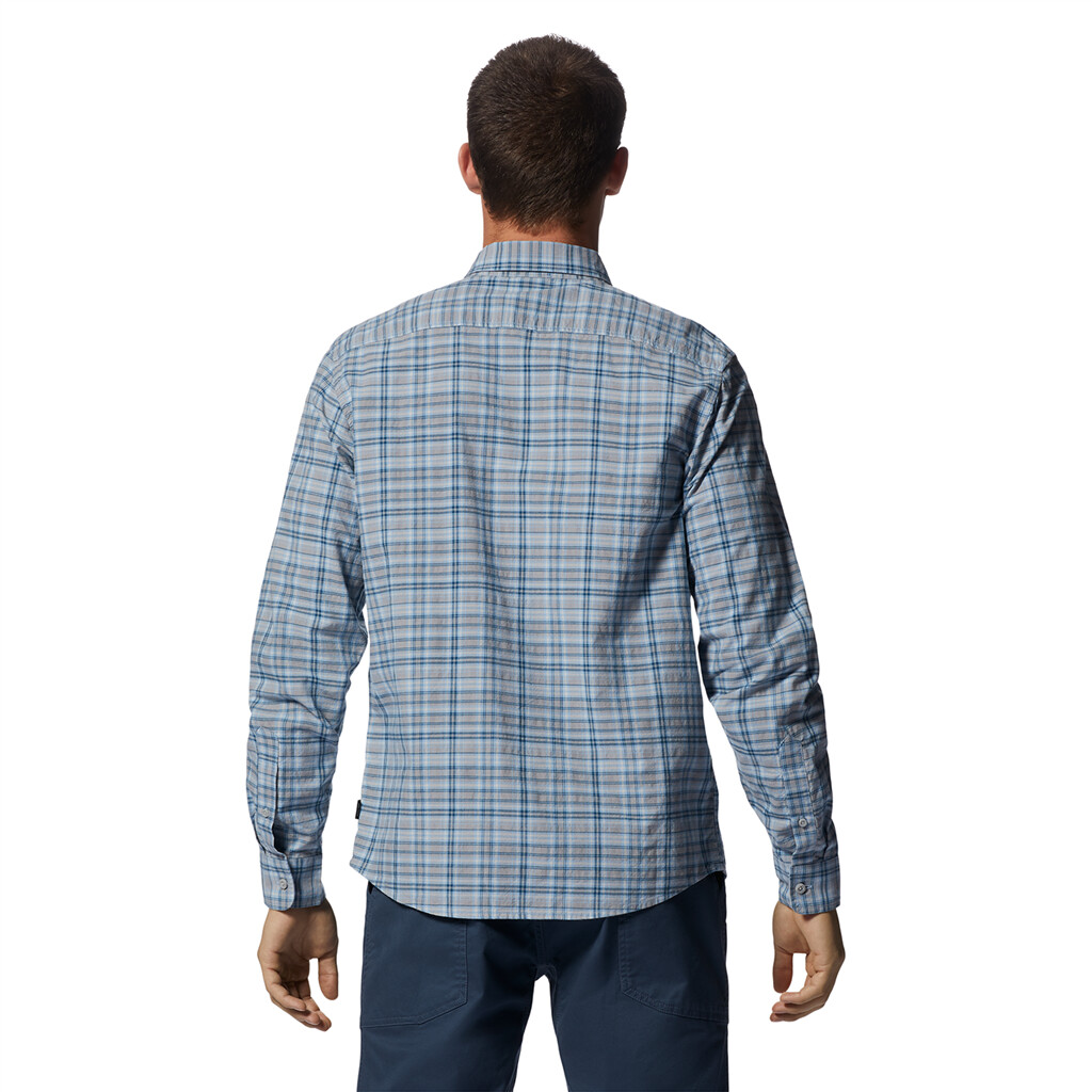 Mountain Hardwear - M Big Cottonwood LS Shirt - blue chambray canopy plaid 454